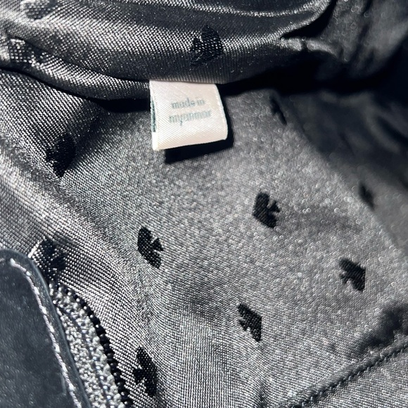 kate spade Black Leather Tote with Gold Logo - Picture 6 of 7